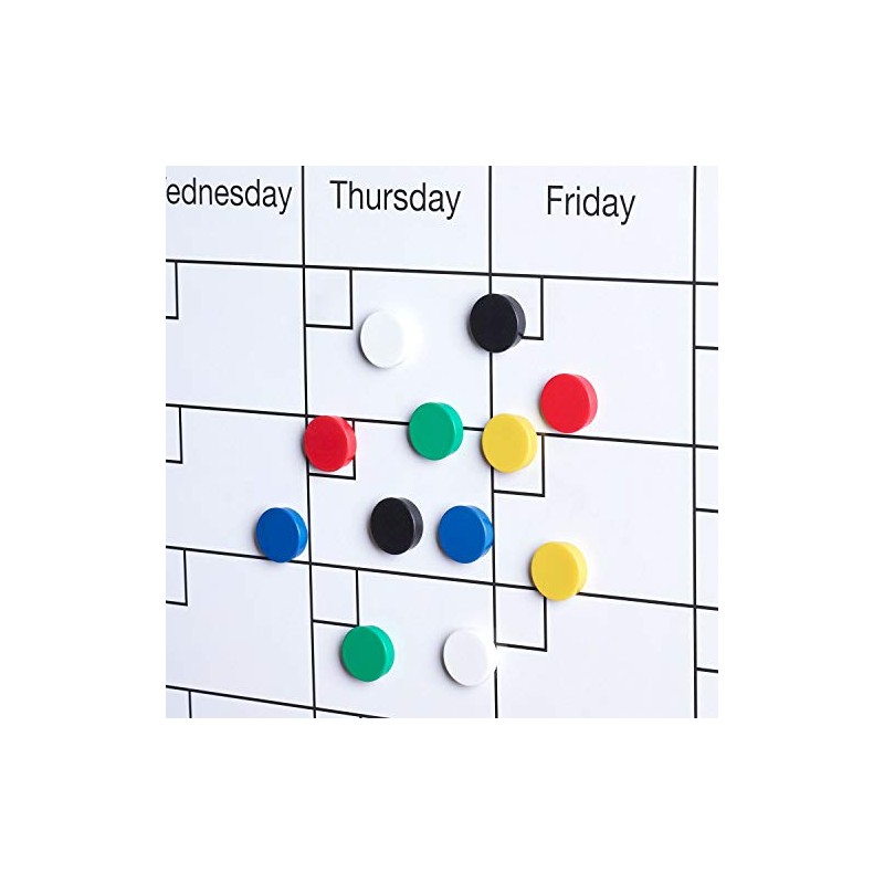 Scribble 24 Pack Fridge Magnets, Whiteboard Magnets, Magnets for Whiteboards,