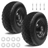 Kavedodu 12'' Flat Free Tires Rubber Replacement Solid Tire, 2.1"