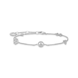 Thomas Sabo 925 Sterling Silver Symbol Bracelet A2039-051-14, Sterling Silver, No Gemstone