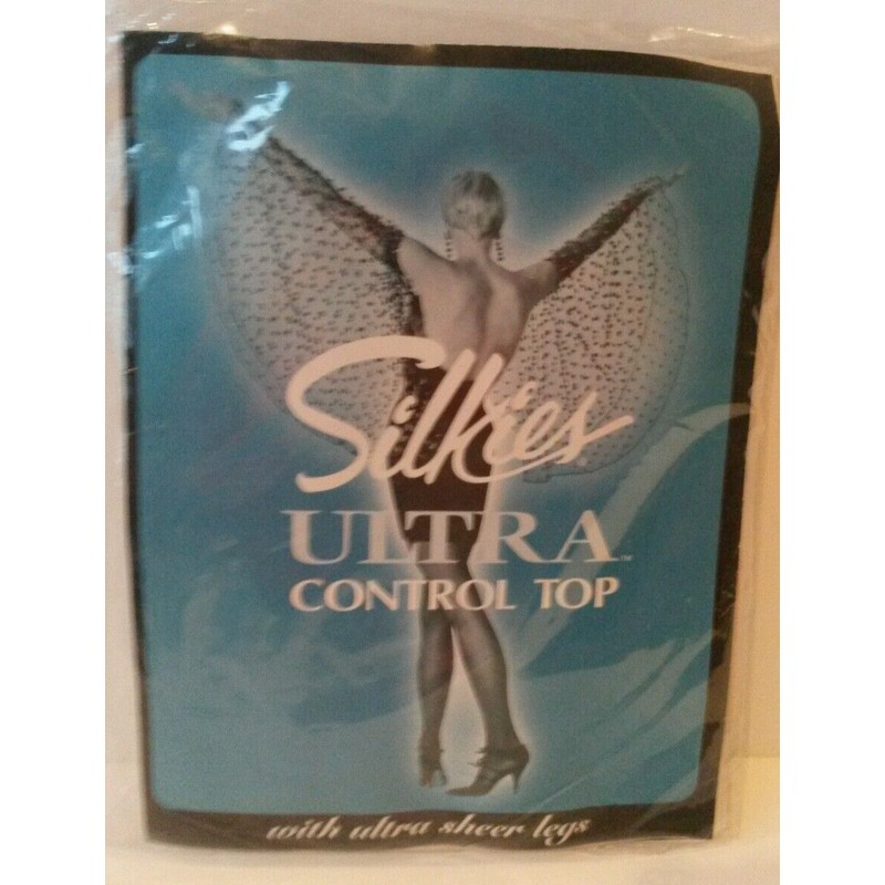 Silkies Ultra Control Top ultra sheer legs Off White/Ivory Medium