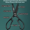 SUCCFLY Kitchen Scissors for Food，Premium Kitchen Shears Heavy Duty，8.8″Ultra Sharp