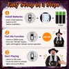Sanwuta 6 ft Halloween Animated Witch with Light up Cauldron