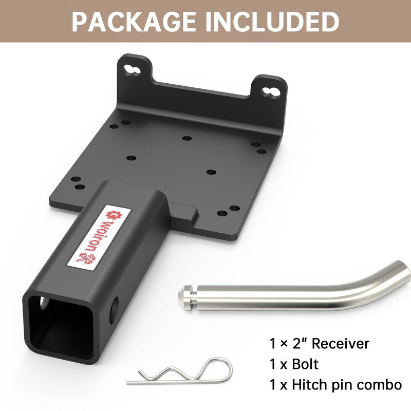 Universal 2" Receiver Trailer Hitch Winch Mount Plate ,Winch Mounting
