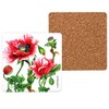 CARMANI - Square cork underlay set with 4 cork mats/coasters