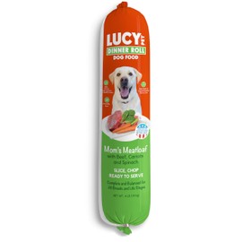 Lucy Pet Dinner Rolls-Mom's Meatloaf Beef with Carrots and Spinach 4lb