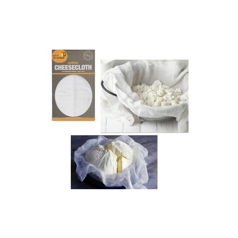 CityStores Cheese Cloth 180cm x 90cm Straining Veg, Salads, soups