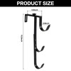 ECcandiedhaws 2Pcs Black Pool Pole Hangers, Adjustable Heavy Duty Swimming