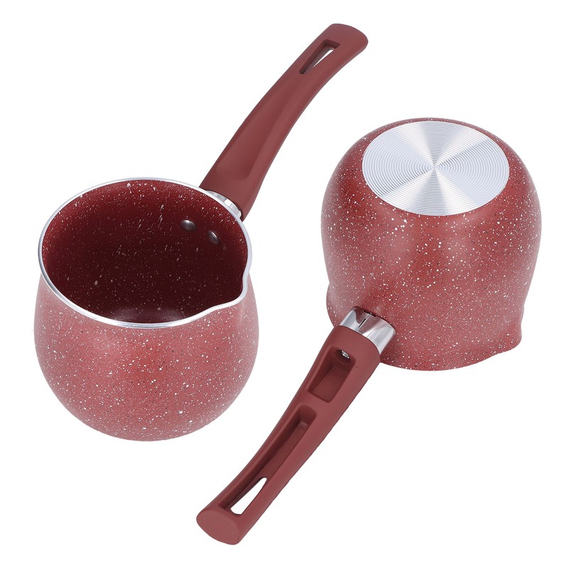 Single Handle Coffee Warmer Boiling Pot Mini Milk Pan Aluminum
