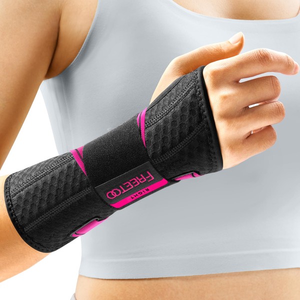 FREETOO FREETOO Carpal Tunnel Wrist Brace Night Support Fit Right