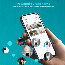 Vicohome 2K Indoor Security Wired Camera, Plug-in, AI Tracking, 24/7 Recording, Pet/Baby Monitor, 360° View Pan/Tilt, Night Vision, Two Way Audio, Easy to Setup, 2.4GHz Wi-Fi