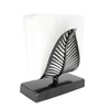 OwlGift Freestanding Modern Napkin Holder with Leaf Design, Tabletop Tissue