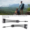 One Pair Solar Panel Adapter Y Branch 1 to 4