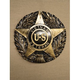 Vietnam Veteran Plastic Grave Marker with Ground Stake