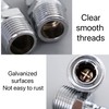 2Pcs Air Compressor 1/2" BSP Air Line Fittings Hose Pipe