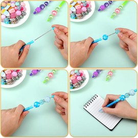 Aetherion 16Pcs Beadable Mechanical Pencils Drawing Pencils Mechanical Small Pencils for Writing Drawing Sketching DIY Handmade