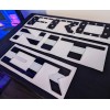 Advanced Trims Blackout Flag Raised Tailgate Letters 2022 - 25