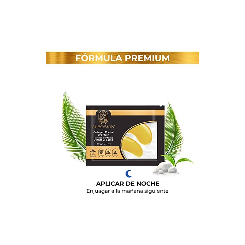 CLEOSKIN Kit Crema Contorno de Ojos y 25 Parches Anti-Ojeras