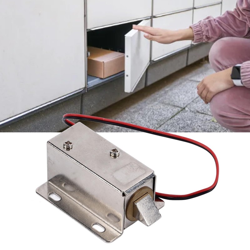ieron DC 12V 0.6A Mini Electromagnetic Lock Cabinet Drawer Intelligent