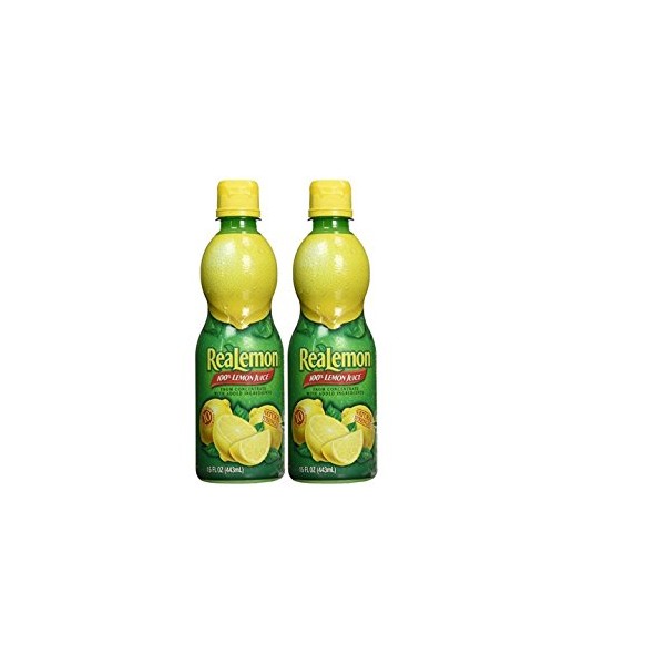 Realemon 100% Lemon Juice 15 OZ (2 Pack)