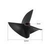 uxcell RC Boat Propeller 3mm Shaft 3 Vanes 32mm 1.4