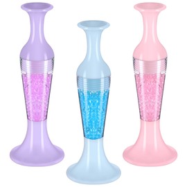 VILLCASE 3pcs Diamond Art Pens, Diamond Art Tools Plastic Flower Pot Shape Rhinestones Dotting Point Drill Pen Tool for Nail DIY Crafts Cross Stitch Accessories