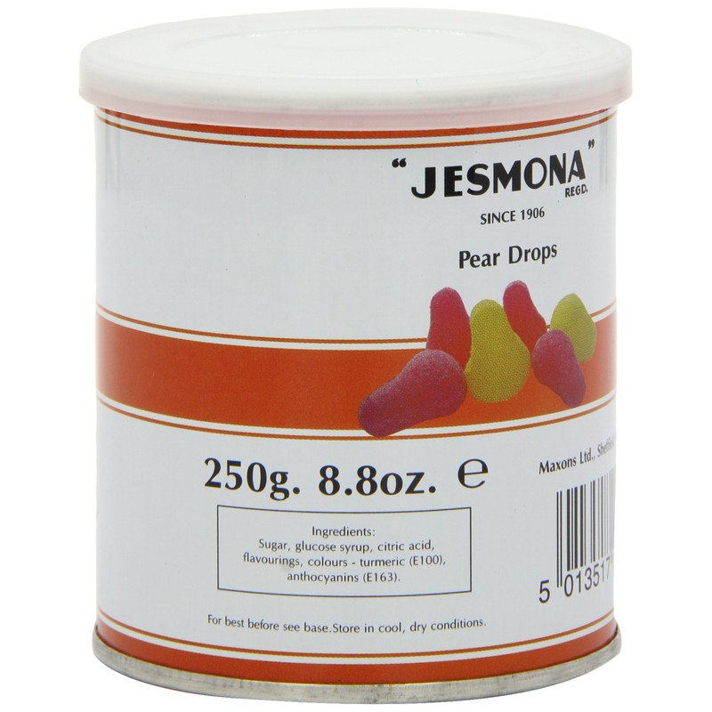 Jesmona Pear Drops, 8.8-Ounce Tins (Pack of 6)