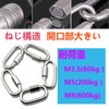 304 Stainless Steel Ring Catch Quick Link Mouth Carabiner Lock