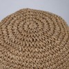 GSHLLO Crochet Bucket Straw Sun Hat Wide Brim Sun Cap
