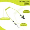 MELOTOUGH Coiled Lanyard,Hard Hat Lanyard with Clamp End,Hard Hat Tether,No