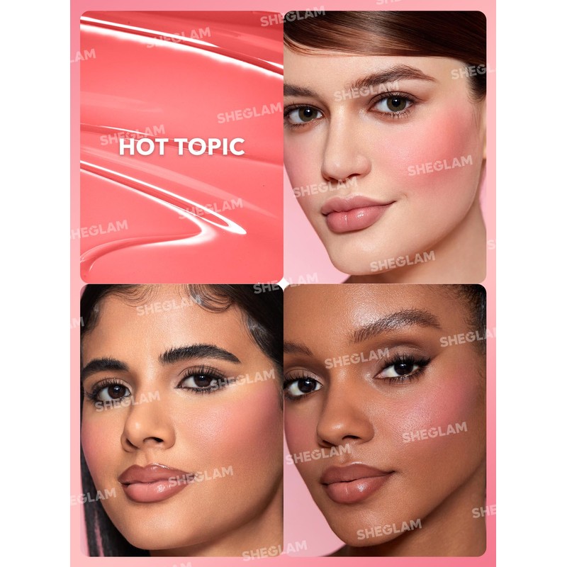 SHEGLAM Color Bloom Liquid Blush Makeup for Cheeks Matte Finish