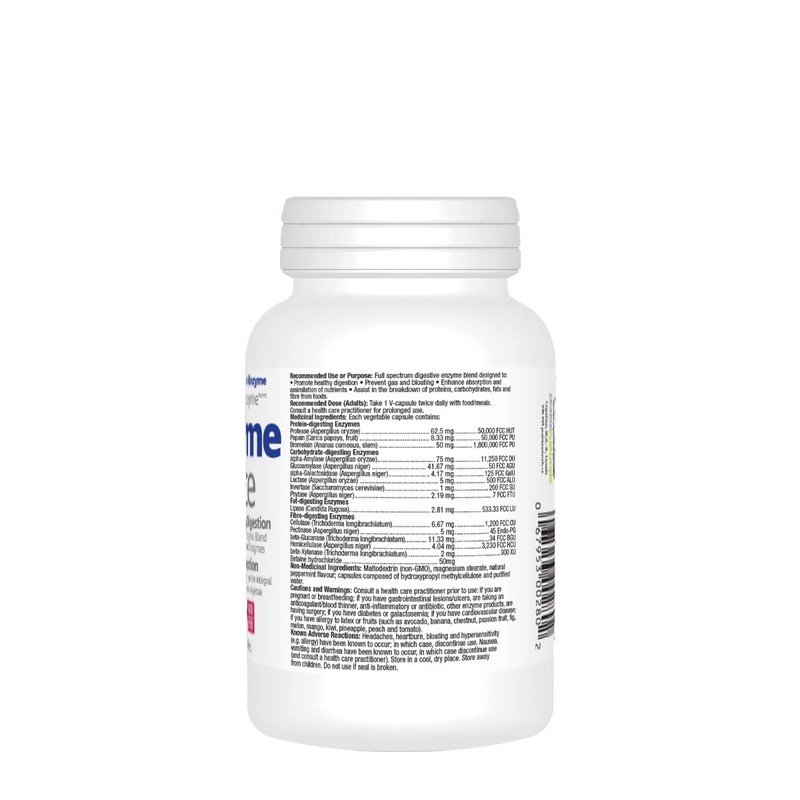 Prairie Naturals Enzyme force with fibrazyme digestive enzyme vcaps 60