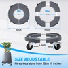 W B D WEIBIDA Upgraded Trash Can Roller Base Adjustable