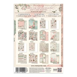 Stamperia - Junk Journal Stickers, Cut-Outs, and Backgrounds for Scrapbooks, Albums, Card Making, Bullet Journalling and More, Perfect for Hobbies, Crafts, and Gifting (House of Roses)