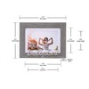 Malden Daddy's Girl Picture Frame, Gray Textured Wood Grain Finish,