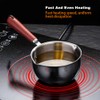 Butter Warmer Pot with Wooden Handle for Seafood, Mini Milk