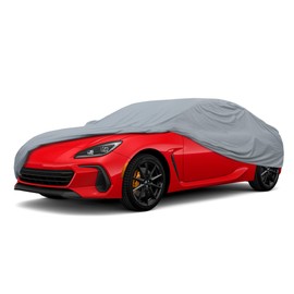 Motor Trend 4-Series Lightweight Car Cover, Fits 2012-2024 Subaru BRZ Toyota GR86 Scion FR-S, Breathable Anti-Moisture Water-Resistant Scratch-Resistant, All-Weather Outdoor & Indoor Use