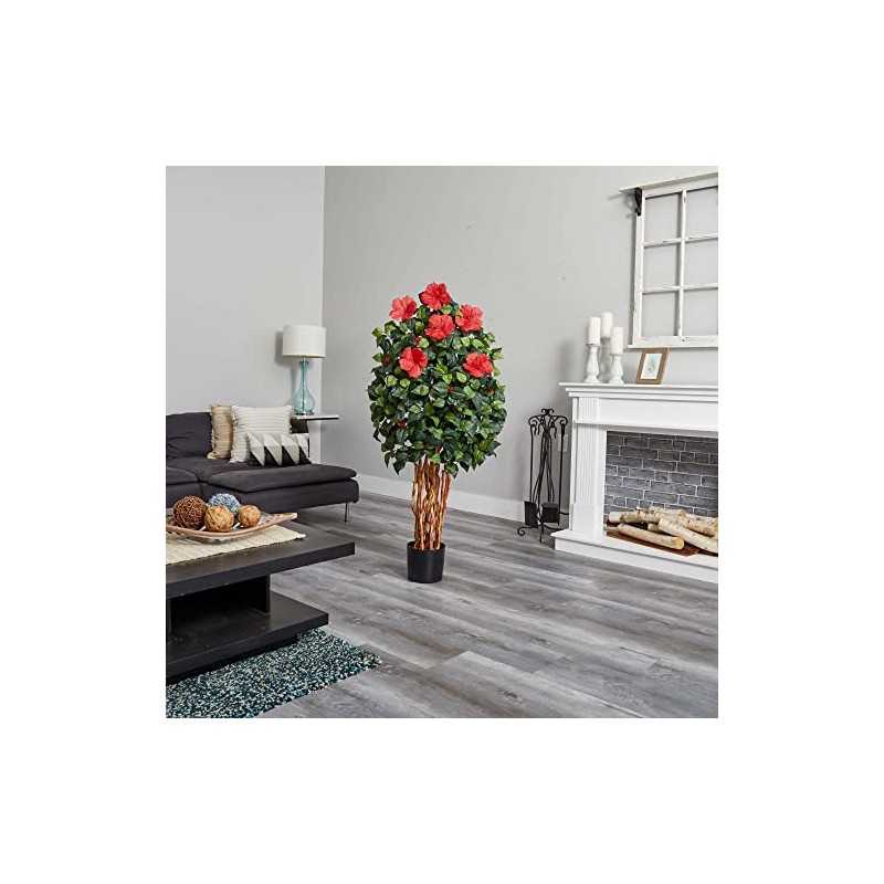 Nearly Natural 5ft. Hibiscus Artificial Tree