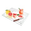 Seelenruhe Tempered Glass Cutting Boards for Kitchen Counter, Clear Cutting