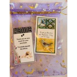 Unbranded WISH YOU SUNSHINE AND HAPPINESS - CRYSTAL LAPEL PIN -  Benefits SPCA