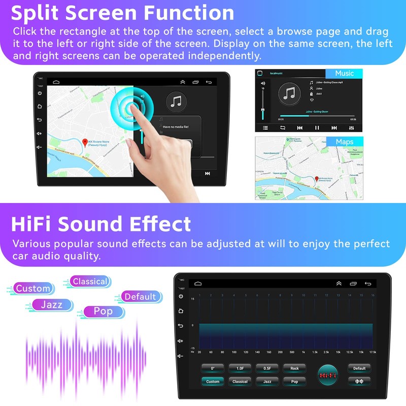 [HiFi Audio]2+64G Android Car Stereo for Hyundai Sonata 2010-2015 Wireless
