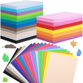 200 Sheets Colorful EVA Foam Sheets Crafts Rainbow Colorful Foam Sheets Assorted Colors Foam Paper for Projects Art Signs Cards Scrapbooking Preschoolers Classroom DIY Handcraft (5.5 x 8.5 Inch)