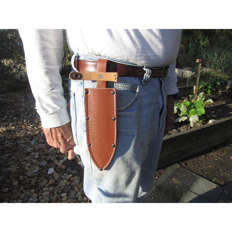 RiverView Enterprise Knife Sheath Riveted Genuine Leather - Up to