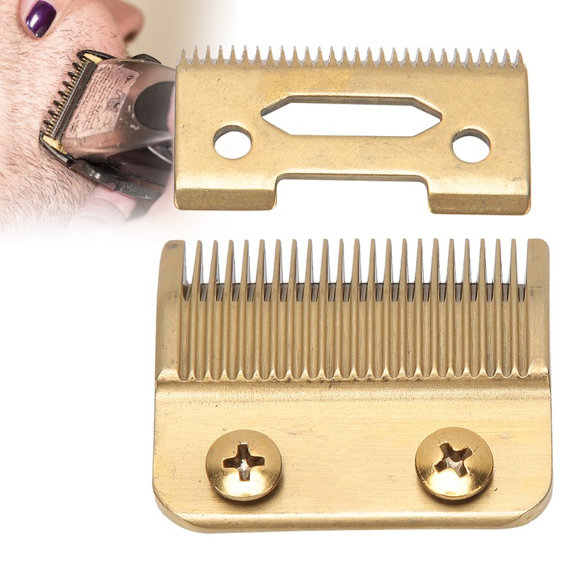 Hair Trimmer Replacement Blades Stainless Steel 2 Holes Clipper Blades