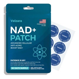 Velzara Parches Nad+ Veganos Resistentes Al Agua 30 Parches