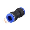 sourcing map Plastic Straight Union Push to Connect Tube Fitting