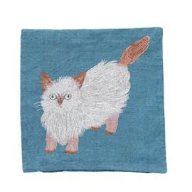 Matsuo Miyuki Cushion Cover Cat Pattern 45 x 45 (Chad)