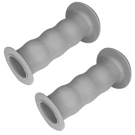 cyclingcolors Bicycle Grips Children's Bicycle Handlebar Grips with Safety 22 mm Length 85 mm Grips Rubber Grips Rubber Tricycle Scooter Pair, Grey