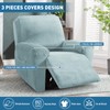 ZNSAYOTX 2025 Velvet Oversized Recliner Cover 3-Piece, Luxury Plush Recliner