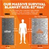ANLOKE Emergency Blankets Mylar Thermal Blanket-(5 Pack) of Gigantic Space