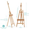 VISWIN Inclinable A-Frame Easel for Painting & Display, Adjustable 65"-89"